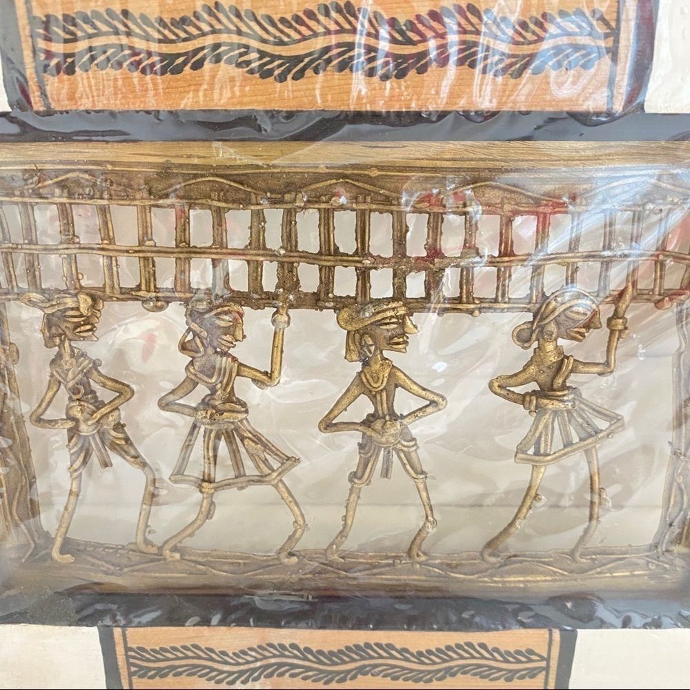 Tribal fusion Dhokra Warli Art - Picture 2 of 7